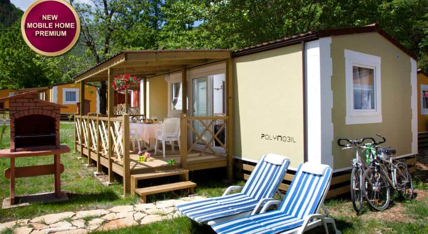 mobilne hišice kamp Medveja